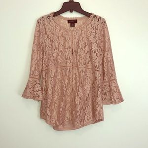 Pink Lace Liz Claiborne blouse